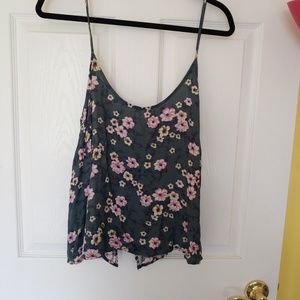 Open back tank top